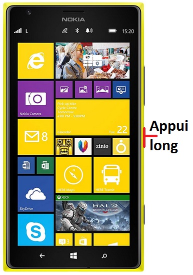 Comment éteindre le Nokia Lumia 1520 ?
