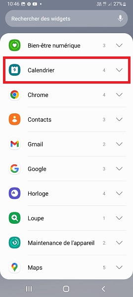 Ajouter et organiser des widgets