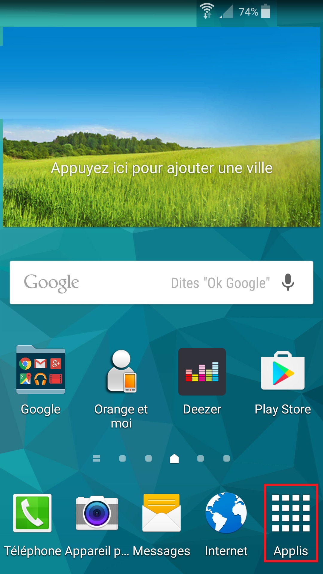 Changer le code PIN sur le Samsung A5