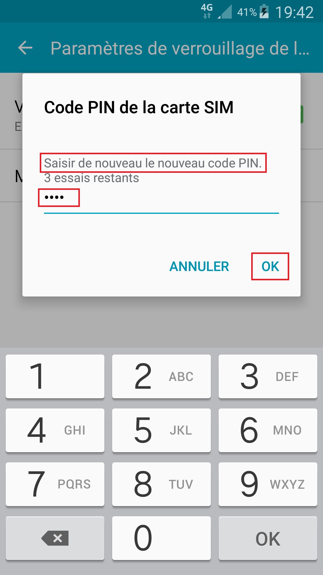 Changer le code PIN sur le Samsung A5