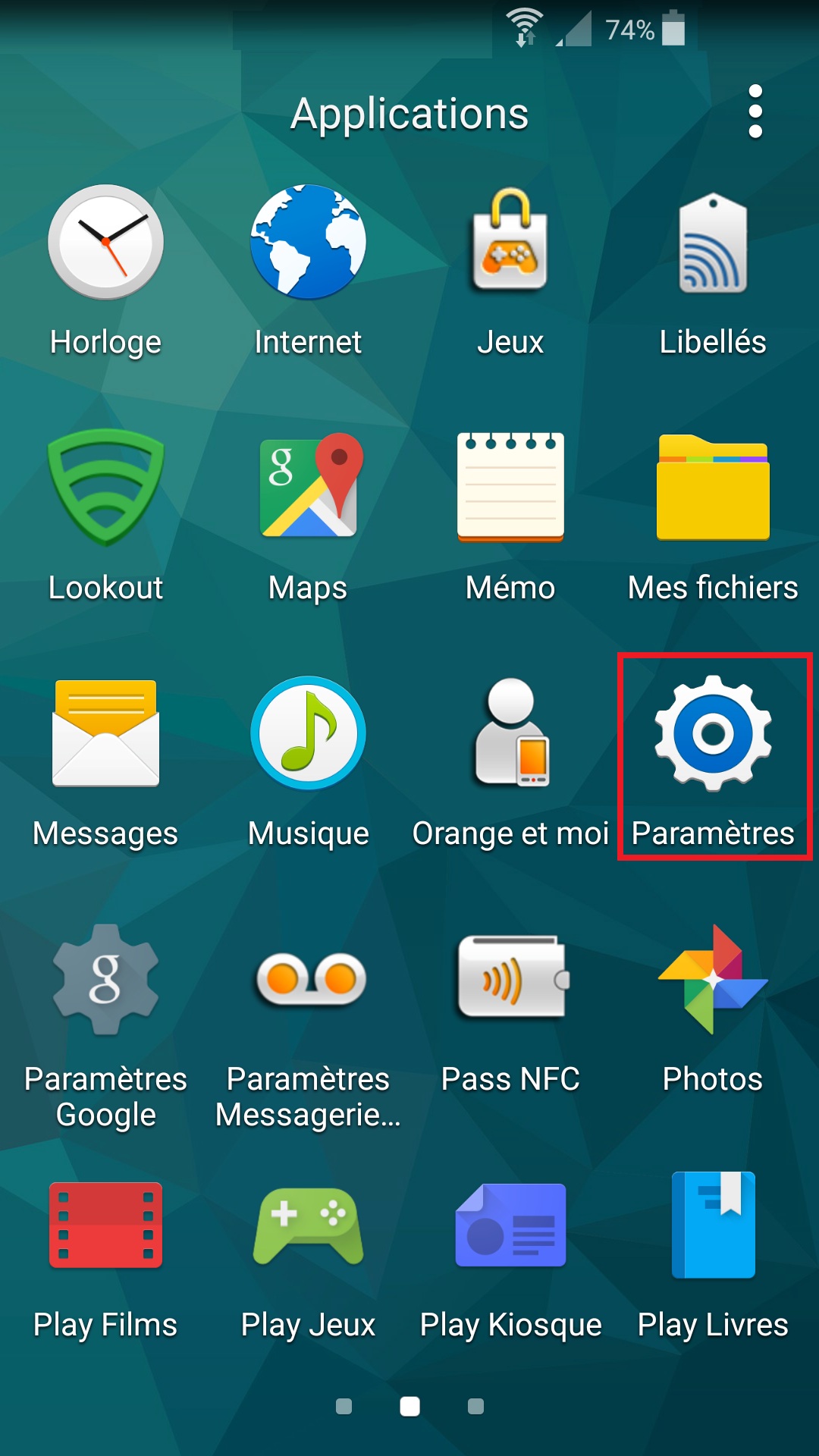 Changer le code PIN sur le Samsung A5