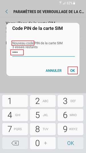 Changer le code PIN sur le Samsung A5 2016