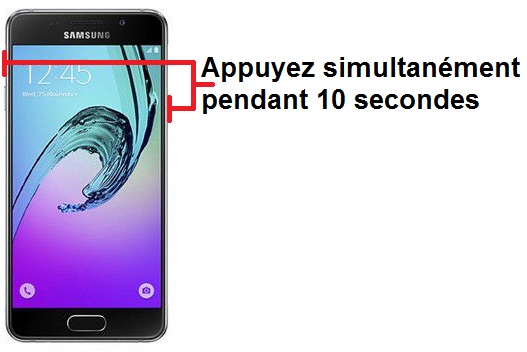 Forcer l'arrêt si le Samsung A3 2016 est bloqué