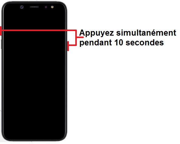 Forcer l'arrêt si le Samsung A6 (2018) est bloqué