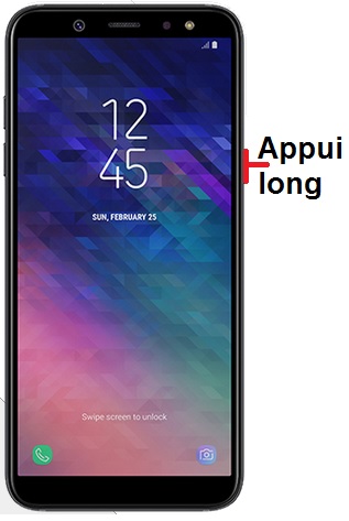 Comment éteindre le Samsung A6 (2018) ?