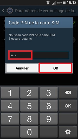 Changer le code PIN sur le Samsung Note 2