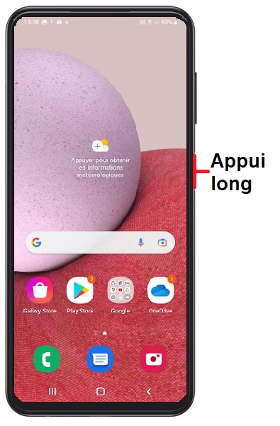 Comment éteindre le Samsung Galaxy A13 ?