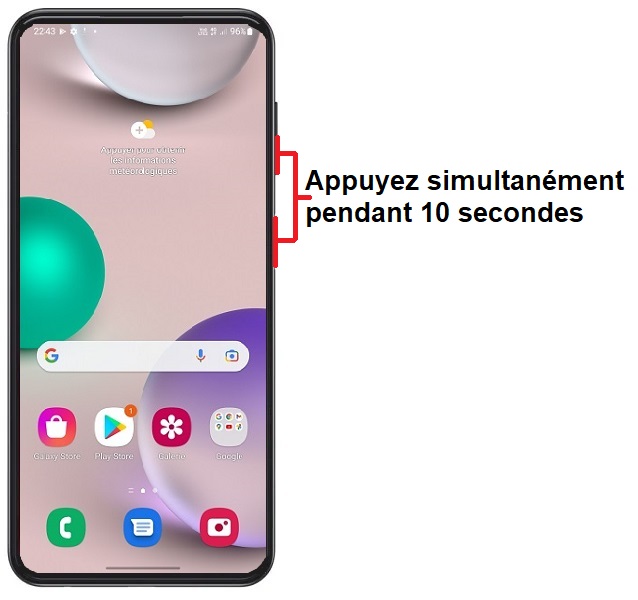 Forcer l'arrêt si le Samsung Galaxy A23 est bloqué