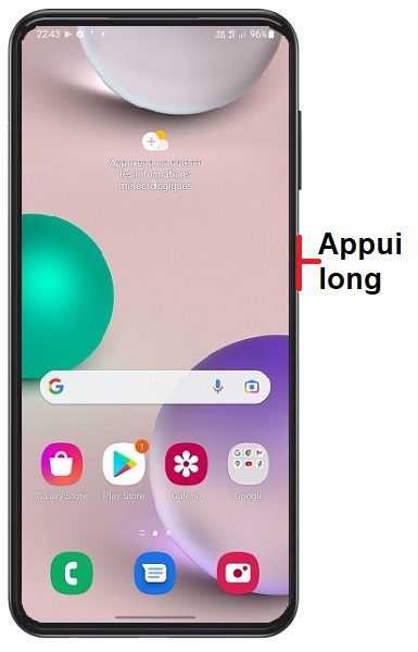 Comment éteindre le Samsung Galaxy A23 ?