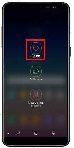 Comment éteindre le Samsung A8 2018 ?