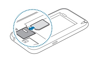 Insérer la carte SIM dans le Samsung Note 2