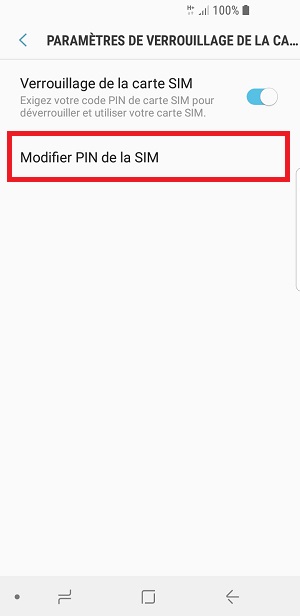 Changer le code PIN sur le Samsung A8 2018