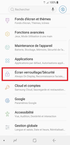 Changer le code PIN sur le Samsung A8 2018
