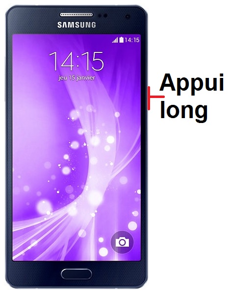Comment éteindre le Samsung A5 ?