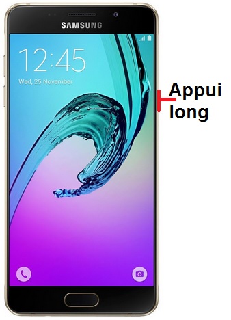 Comment éteindre le Samsung A7 2017 ?