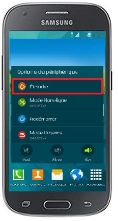 Comment éteindre le Samsung ACE 4 ?