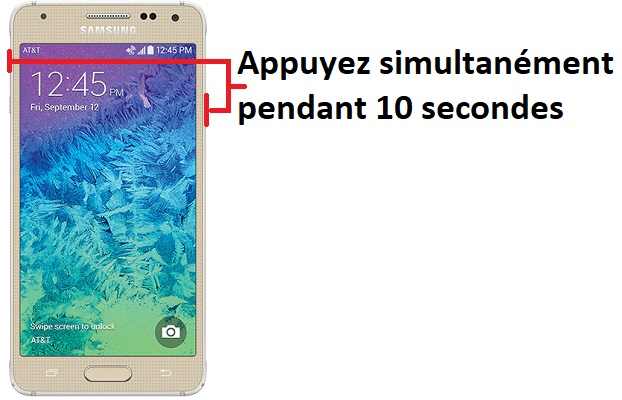 Forcer l'arrêt si le Samsung Alpha est bloqué