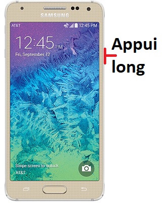 Comment éteindre le Samsung Alpha ?