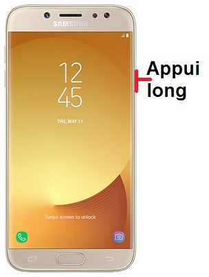 Comment éteindre le Samsung J7 2017 ?