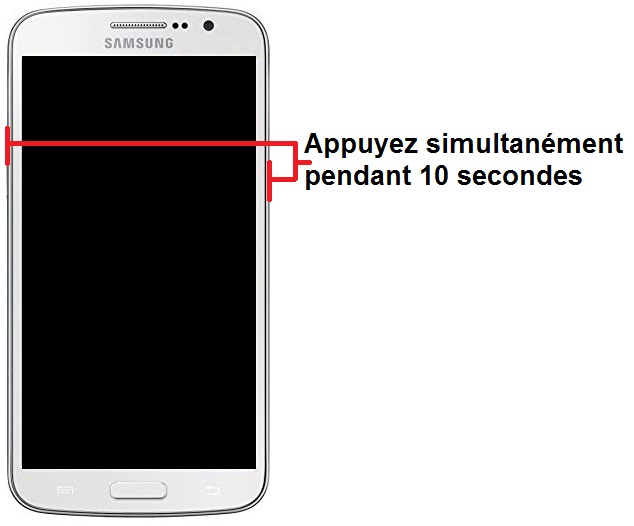 Forcer l'arrêt si le Samsung Grand 2 est bloqué