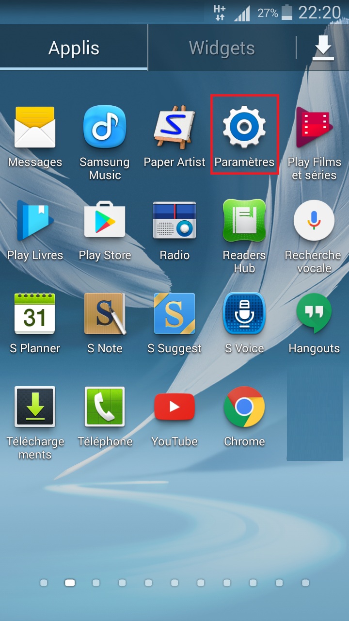 Changer le code PIN sur le Samsung Note 2