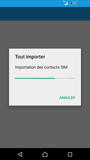 Importer depuis une carte SIM