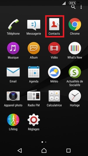 Importer depuis une carte SIM