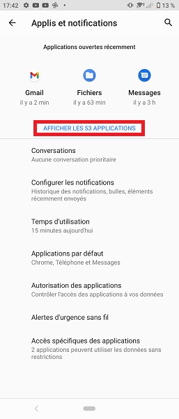 Comment vérifier la consommation de batterie des applications ?
