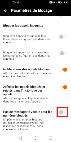 Activer l’anti-spams