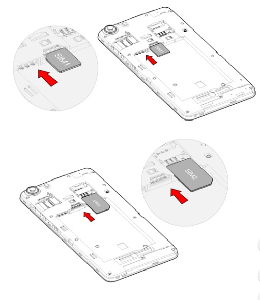 Insérer la carte SIM dans le Wiko Lenny 2