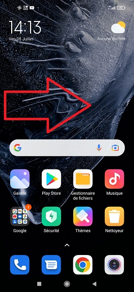 Ajouter un widget sur l'écran d'accueil
