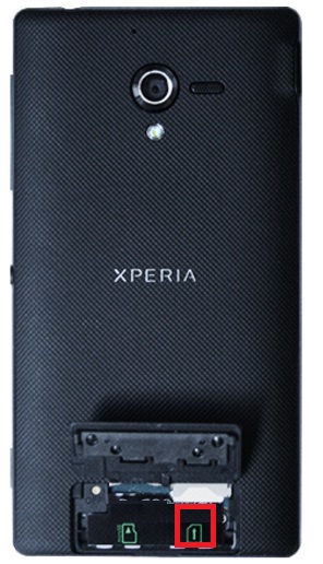 Insérer la carte SIM dans le Sony Xperia ZR