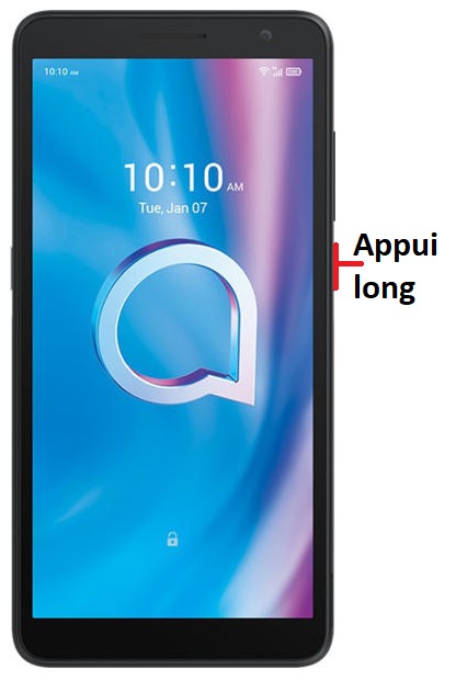 Comment éteindre le Alcatel 1B 2020 ?