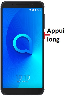 Comment éteindre le Alcatel 3 ?