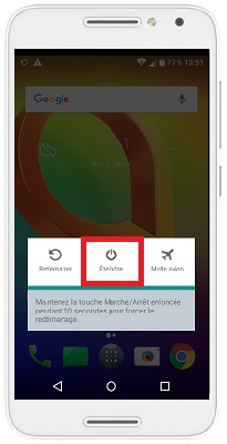 Comment éteindre le Alcatel A3 ?
