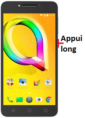 Comment éteindre le Alcatel A5 ?