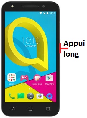 Comment éteindre le Alcatel U5 ?