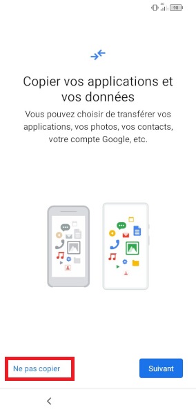 Copier vos données