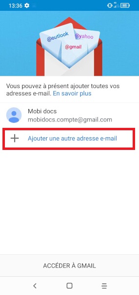 Ajouter un compte e-mail
