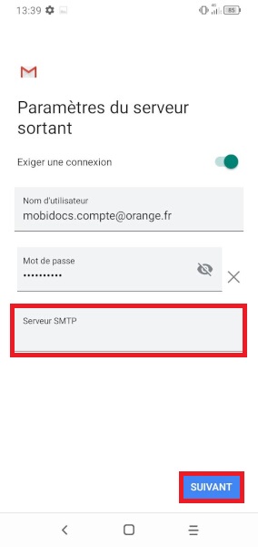 Configuration manuelle d’un compte e-mail
