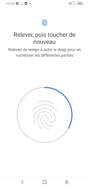 Configurer une empreinte digitale
