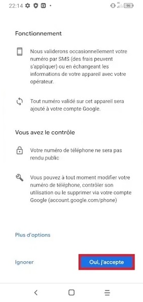 Créer un compte Google