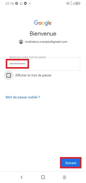 Vous avez déjà une adresse Gmail