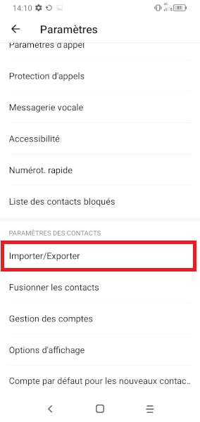 Sauvegarder vos contacts avec Google Contacts