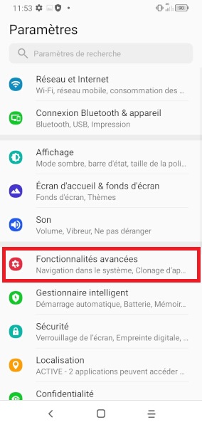 Modifier les boutons de navigation