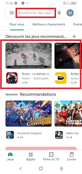 Installer une application depuis le Play Store