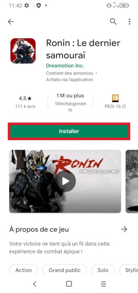 Installer une application depuis le Play Store