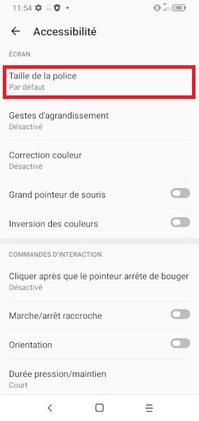 Ajuster la taille du texte