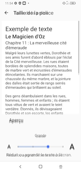 Ajuster la taille du texte