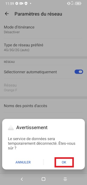 Effectuer une recherche manuelle des réseaux